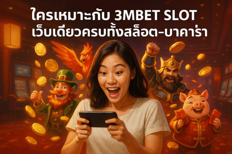 ใครเหมาะกับ 3MBET SLOT เว็บเดียวครบทั้งสล็อต-บาคาร่า