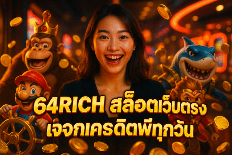 64RICH สล็อตเว็บตรง แจกเครดิตฟรีทุกวัน